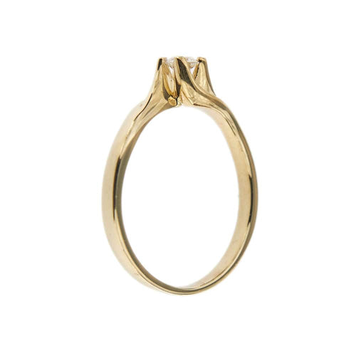 Bague Bague solitaire contrariée avec diamant 58 Facettes 35102