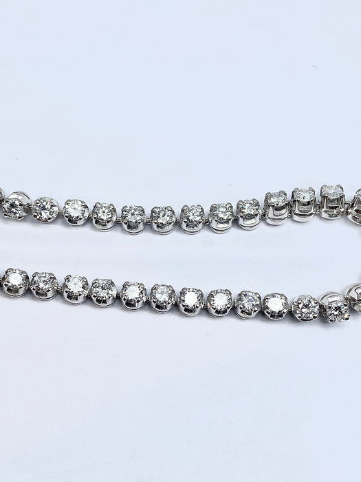 Bracelet Bracelet ligne or blanc serti de 41 diamants 4,10 carats 58 Facettes 421