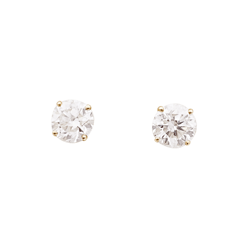 Boucles d'oreilles Puces d'oreille diamant, or jaune. 58 Facettes 34523