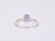 Bague 54 Bague en or blanc avec tanzanite 58 Facettes 2200