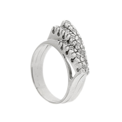 Bague 59 Bague triple rivière avec diamants 0,48 ct 58 Facettes 30234