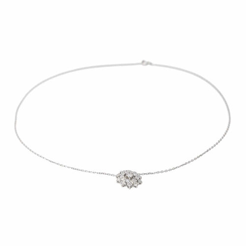 Collier Collier Or blanc Diamant 58 Facettes 3869424CN