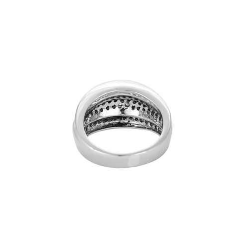 Ronde gouden ring en diamanten 