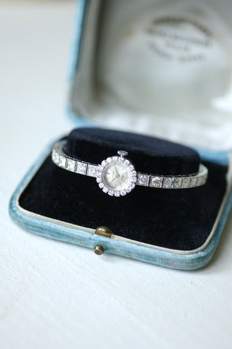 Ceas de damă Astral Diamante pe aur alb Ani '60 