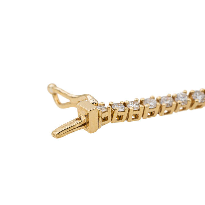 Yellow Gold Diamond Line Bracelet