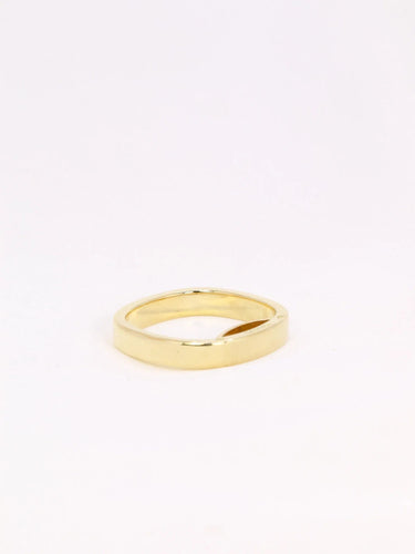 Bague 57.5 Alliance carrée Dinh Van or jaune 58 Facettes J423