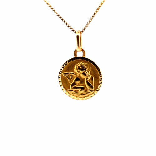 Pendentif Médaille Ange or jaune 58 Facettes 2-PEB2-GS38380-5