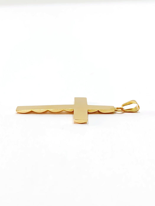 Pendentif Croix en or jaune 58 Facettes