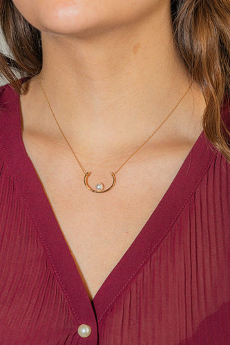 Collier Collier Or rose Perle 58 Facettes 2883061CN