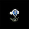 Ceylon sapphire and diamond ring 58 Facettes