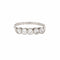 Bague 53.5 Bague en platine avec 5 diamants de style édouardien 58 Facettes G13971