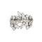 Bague 57.5 Bague en platine avec diamants mixtes 58 Facettes G13725