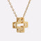 Collier Croix grecque ajourée or jaune 58 Facettes 24-327D