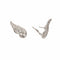 Boucles d'oreilles Boucles d'Oreilles Ailées Diamants Or Gris 18 Carats 58 Facettes BO233