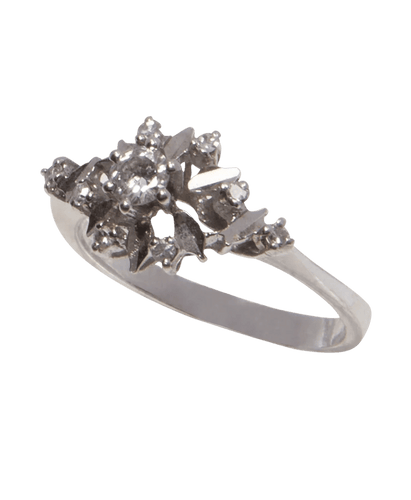 Bague 51 Alliance Or blanc 18K Diamant 58 Facettes BO210505/ALLIANCECIRCA1950