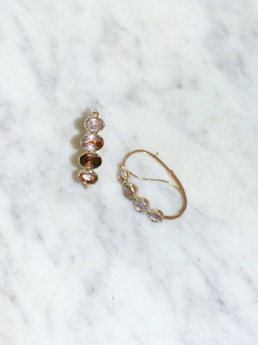 Boucles d'oreilles Boucles d'oreilles poissardes améthyste 58 Facettes