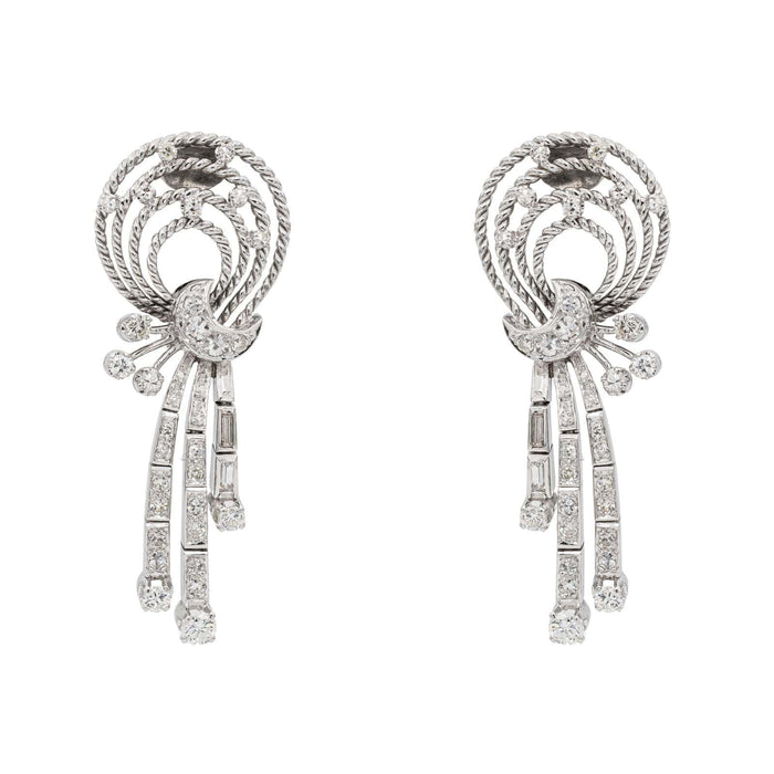 Boucles d'oreilles Boucles d'oreilles Palladium Diamant 58 Facettes 3017709RV