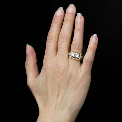 Bague 54 Bague tank diamants 58 Facettes 25-051