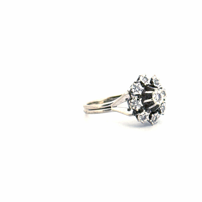 Bague 46 Bague Entourage Or Blanc Diamants 58 Facettes 90-GS38278-1