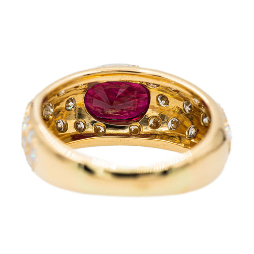 Bague 52 Bague Jonc Or jaune Rubis 58 Facettes 2917360CN