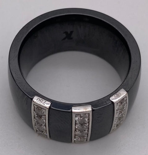 Bague 54 Bague Céramique et Diamants 58 Facettes