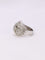 Bague 45 Bague dôme or blanc diamants taille ancienne 58 Facettes J179