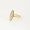Bague 63 Bague Marquise or jaune et diamants 58 Facettes ANG0447
