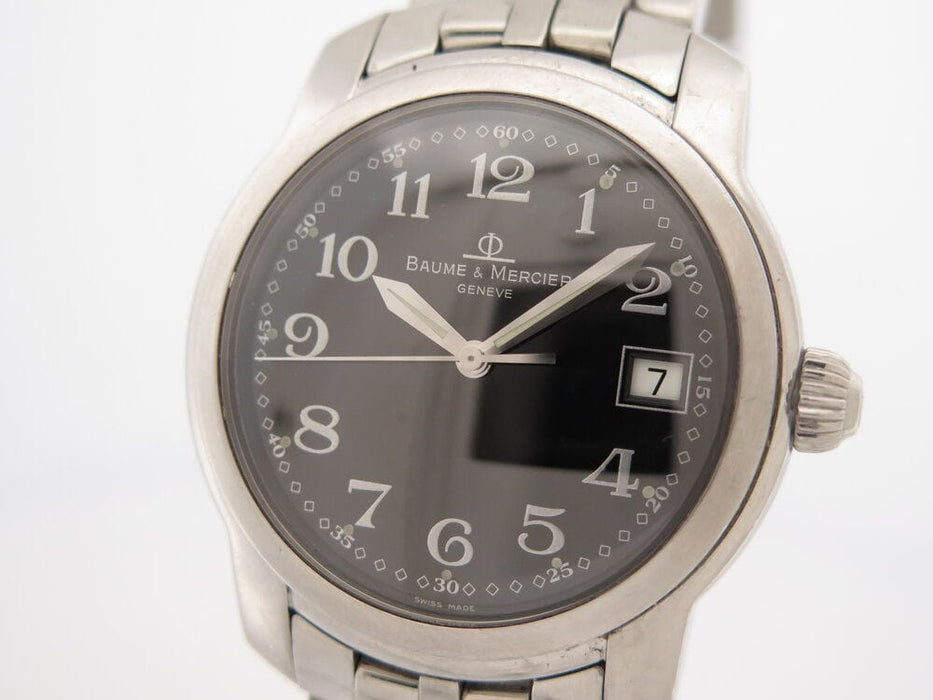 BAUME ET MERCIER capeland horloge 37 mm kwartsstaal palladium