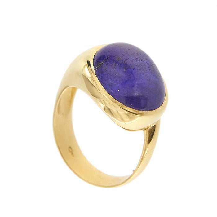 Bague 55 Bague en or jaune avec lapis-lazuli 58 Facettes 32435