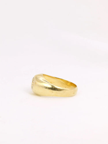 Bague 55 Bague jonc or diamant champagne 1,4 ct 58 Facettes J309