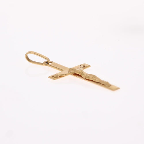 Collier Croix du Christ or jaune 58 Facettes 24-327E