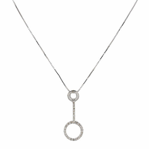 Collier Collier Or blanc Diamant 58 Facettes 3079780CN