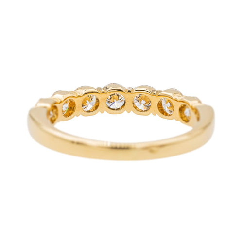 Bague 55 Bague Demi alliance Or jaune Diamant 58 Facettes 3377041CN