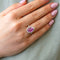 Bague Bague en saphir rose intense de 2,49 carats 58 Facettes 22646