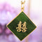 Pendentif Pendentif jade et or jaune caractère chinois 58 Facettes 24-331A