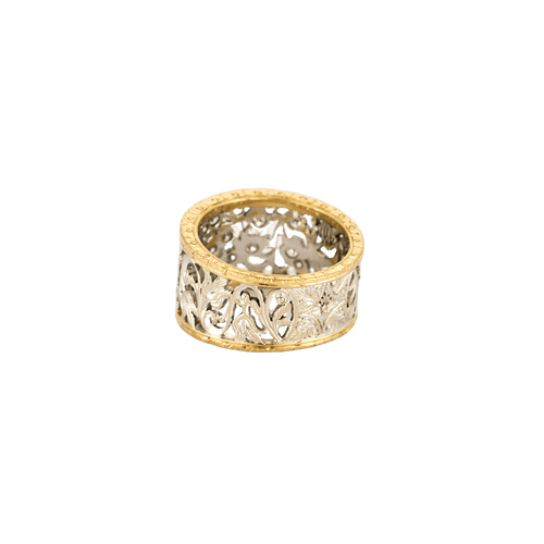 Bague 54 BAGUE AJOURÉE DEUX ORS 58 Facettes BO/240058