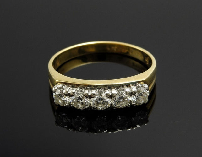 Bague Anneau de rivière des années 1930 58 Facettes