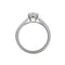 Bague Bague solitaire accompagné 1.04 ct, or blanc. 58 Facettes 30717