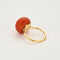Bague 49 Bague or jaune et perle de corail 58 Facettes ASN0350