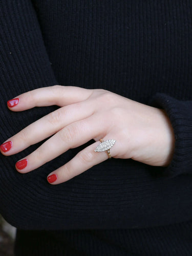 Bague Bague marquise vintage diamants 0,5 ct 58 Facettes J188