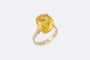 Bague Oro Giallo / 13 Anello in oro giallo con quarzo 58 Facettes anl835