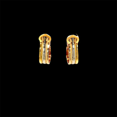 Boucles d'oreilles Cartier 2 C Trinity Gold Clip-on Earrings 58 Facettes