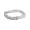 Bague 47 Bague Demi alliance Or blanc Diamant 58 Facettes 4608578CN