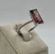 Bague 53 Bague fine tourmaline rectangle et diamants 58 Facettes