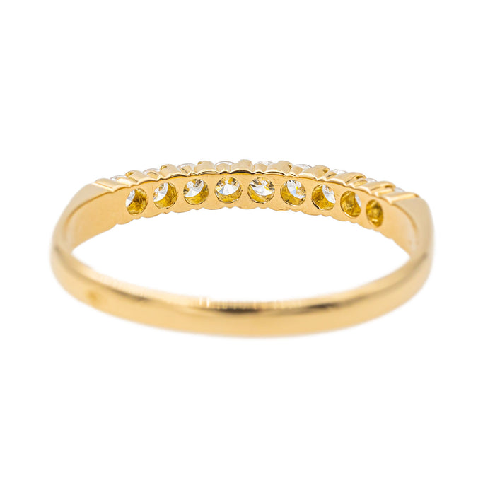 Medio anillo Anillo de matrimonio Oro amarillo Diamante