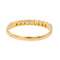 Bague 57.5 Bague Demi alliance Or jaune Diamant 58 Facettes 3618023CN