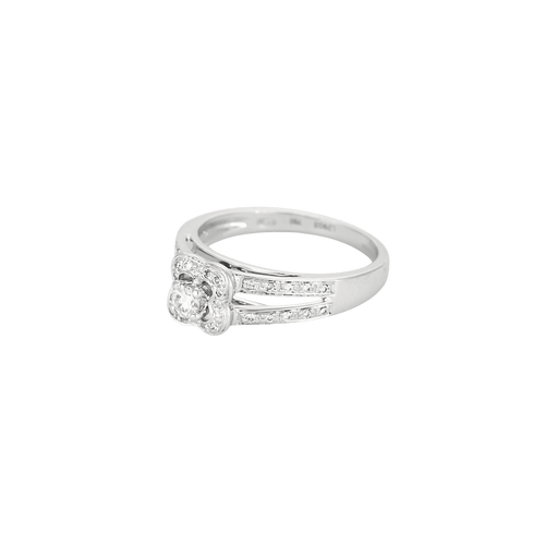 Bague 48 BAGUE OR BLANC ET DIAMANTS 58 Facettes BO/250011/