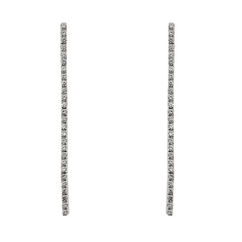 Boucles d'oreilles Boucles d'oreilles pendantes avec diamants 58 Facettes 33488