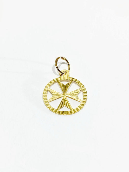 Pendentif Pendentif Croix de Malte or jaune 58 Facettes