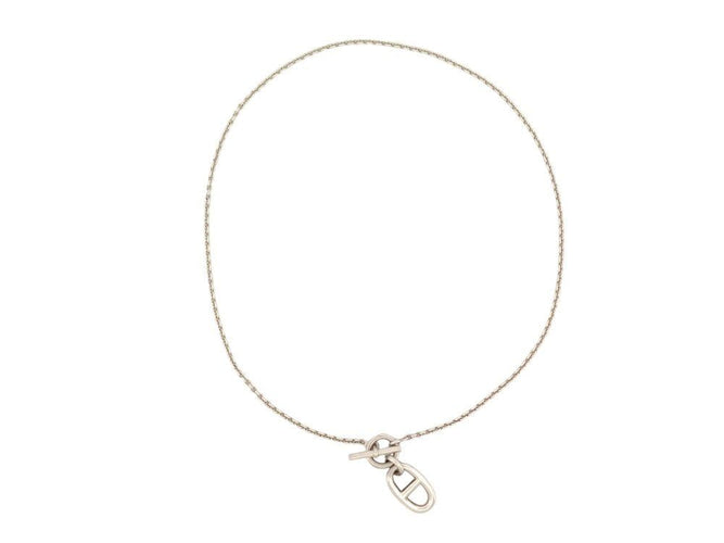 Collier collier HERMES pendentif chaine d'ancre h104141bv00 en argent 58 Facettes 267069